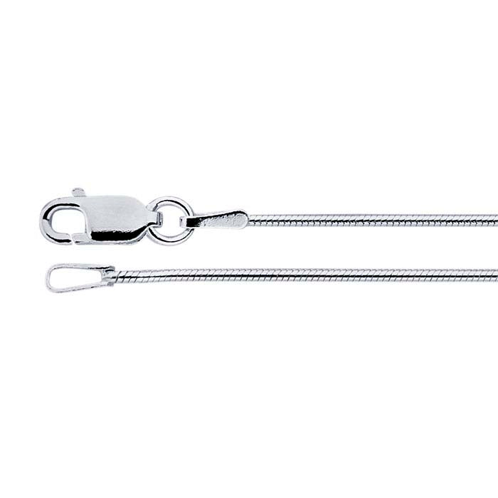 Silver Chains - Snake Seamed Chain – Barry Graham Jewelry