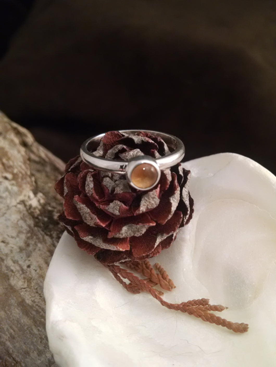 Sterling Silver Citrine Ring